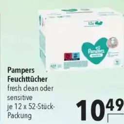 Citti Pampers Feuchttücher fresh clean oder sensitive tilbud