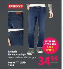 Citti Paddocks Herren Jeans Pipe tilbud