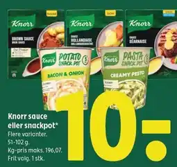Coop 365 Knorr sauce eller snackpot tilbud