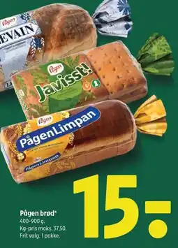 Coop 365 Pågen brød tilbud