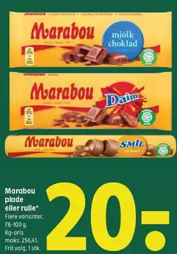 Coop 365 Marabou plade eller rulle tilbud