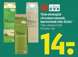 Coop 365 Thise økologisk citronkærnemælk, kærnemælk eller Acido tilbud
