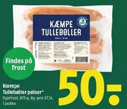 Coop 365 Kæmpe Tullebøller pølser tilbud