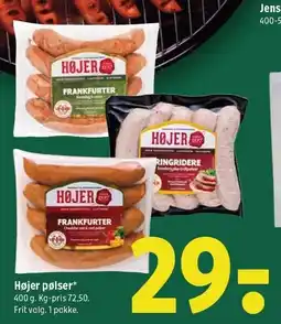 Coop 365 Højer pølser tilbud