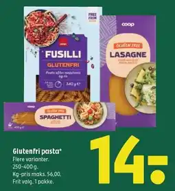 Coop 365 Glutenfri pasta tilbud