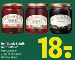 Coop 365 Den Gamle Fabrik marmelade tilbud
