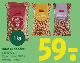 Coop 365 KiMs XL nødder tilbud