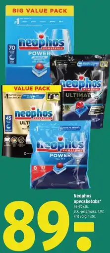 Coop 365 Neophos opvasketabs tilbud