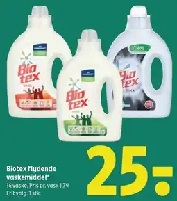 Coop 365 Biotex flydende vaskemiddel tilbud