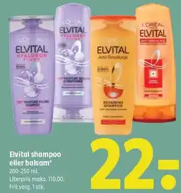 Coop 365 Elvital shampoo eller balsam tilbud