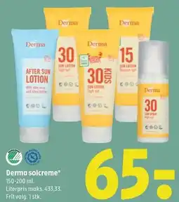 Coop 365 Derma solcreme tilbud