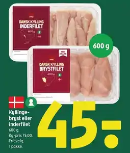 Coop 365 Kyllingebryst eller inder tilbud