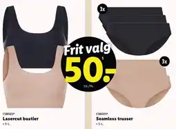 Lidl ESMARA Lasercut bustier eller Seamless trusser tilbud