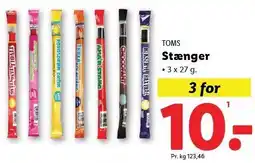 Lidl TOMS Stænger tilbud