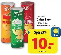 Lidl SNACK DAY Chips i rør tilbud