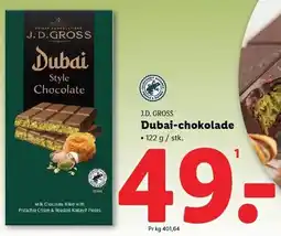 Lidl J.D. GROSS Dubai-chokolade tilbud