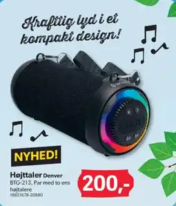 BigDollar DENVER Højttaler tilbud