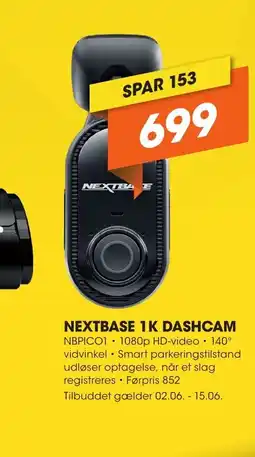 Expert NEXTBASE 1K DASHCAM tilbud