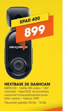 Expert NEXTBASE 2K DASHCAM N tilbud