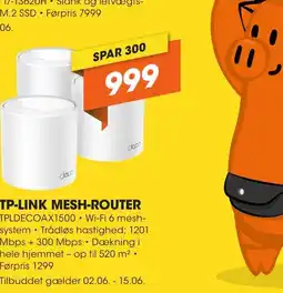 Expert TP-LINK MESH-ROUTER tilbud