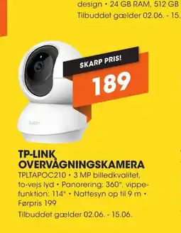 Expert TP-LINK OVERVÅGNINGSKAMERA tilbud