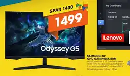 Expert SAMSUNG 32" QHD GAMINGSKÆRM L tilbud