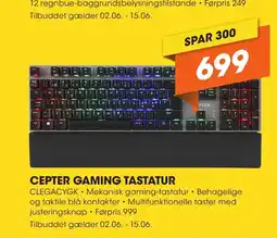 Expert CEPTER GAMING TASTATUR tilbud