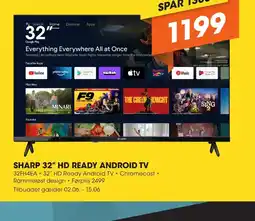 Expert SHARP 32" HD READY ANDROID TV tilbud