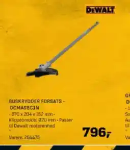 Bygma DEWALT BUSKRYDDER FORSATS - DCMASBCIN tilbud