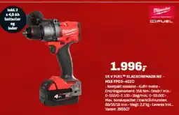 Bygma 18 V FUEL™ SLAGBOREMASKINE - M18 FPD3-402C tilbud