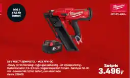 Bygma 18 V FUEL™ SØMPISTOL-M18 FFN-OC tilbud