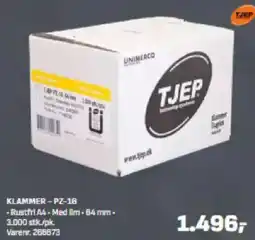 Bygma TJEP KLAMMER-PZ-16 tilbud