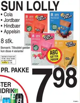 ABC Lavpris SUN LOLLY tilbud
