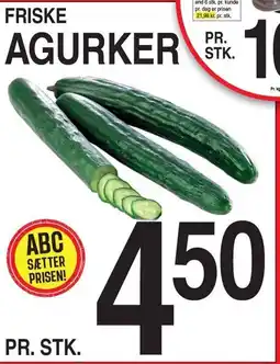 ABC Lavpris FRISKE AGURKER tilbud