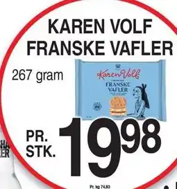 ABC Lavpris KAREN VOLF FRANSKE VAFLER tilbud