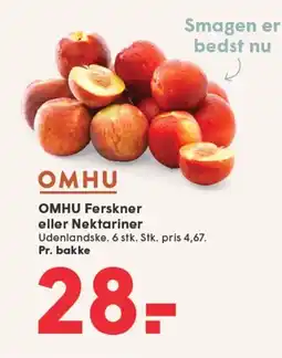 SPAR OMHU Ferskner eller nektariner tilbud