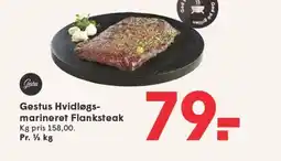 SPAR GESTUS Hvidløgs- marineret flanksteak tilbud
