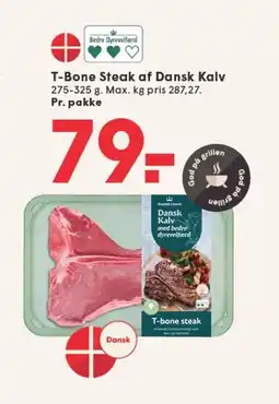 SPAR T-bone steak af dansk kalv tilbud