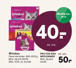 SPAR Whiskas tilbud