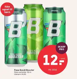 SPAR FAXE KONDI Booster tilbud