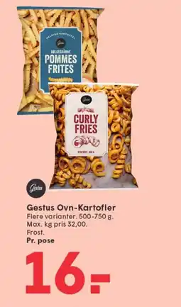 SPAR GESTUS Ovn-kartofler tilbud
