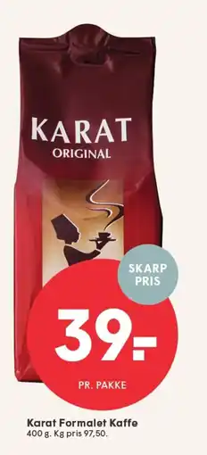 SPAR KARAT Formalet kaffe tilbud
