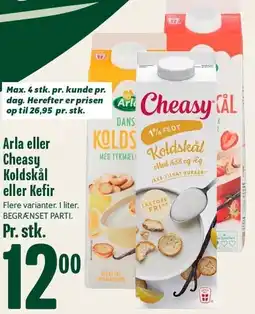 Min Købmand Arla eller Cheasy Koldskål eller Kefir tilbud