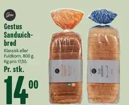Min Købmand Gestus Sandwichbrød tilbud