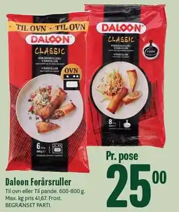 Min Købmand Daloon Forårsruller tilbud