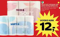 SuperBrugsen Nice & Soft toiletpapir eller soft & strong køkkenrulle tilbud