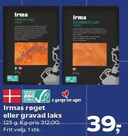 SuperBrugsen Irmas røget eller gravad laks tilbud