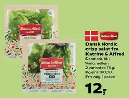 SuperBrugsen Dansk Nordic crisp salat fra Katrine og Alfred tilbud
