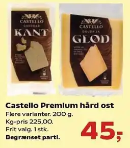 SuperBrugsen Castello Premium hård ost tilbud