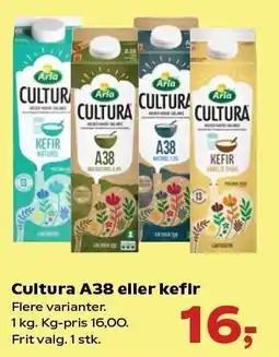 SuperBrugsen Arla Cultura A38 eller kefir tilbud